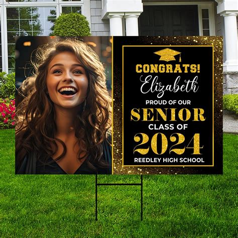 Amazon.com : 18"x24" Custom Welcome Sign for 2024 Graduation Party, Personalized Graduation Sign ...