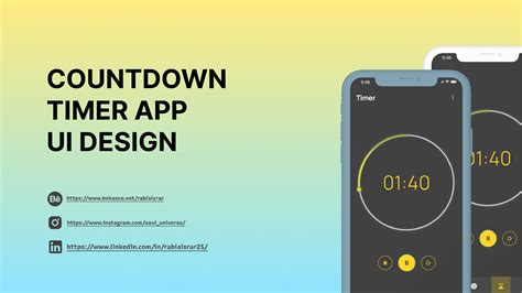 countdown timer app ui design | #dailyui | Figma