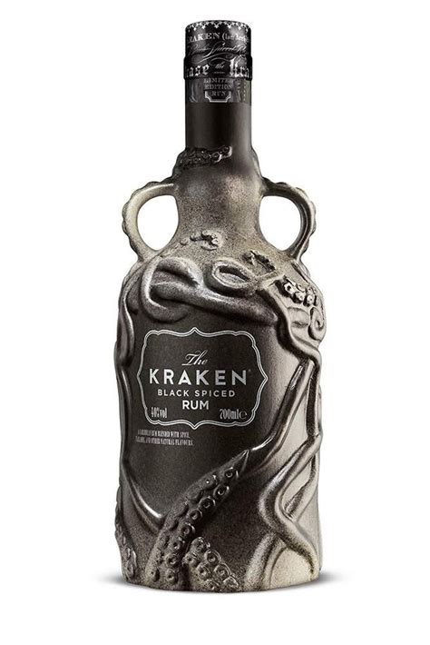 EMPTY Wade Ceramic Kraken Rum Bottle 2018 Limited Edition Black Grey ...