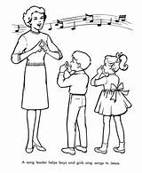 Choir Coloring Pages sketch template