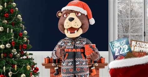 FIRST LOOK: Limited Chicago Bears Mascot Staley Holiday bobbleheads ...