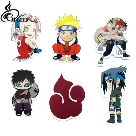 Aliexpress.com : Buy 6PCS/set Waterproof Japan Anime Naruto Sticker For Laptop Car Trunk ...