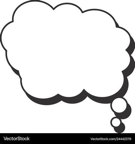 Comic speech bubble cartoon Royalty Free Vector Image