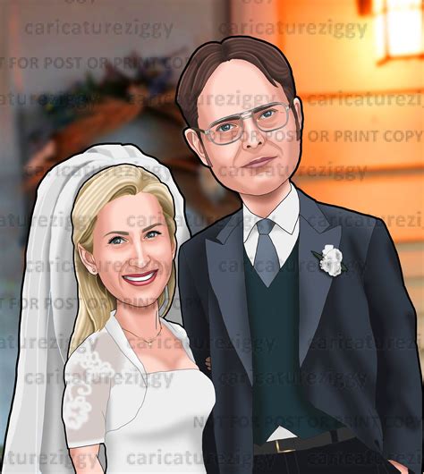 The Office Dwight and Angela Wedding Printable | Etsy