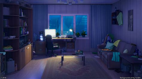 Download miễn phí 500 Anime background room night Full HD chất lượng cao