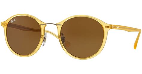 Lyst - Ray-Ban Men's Classic Round Sunglasses in Yellow