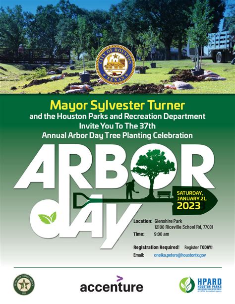 Arbor Day 2023, Jan. 21 - Brays Oaks Management District