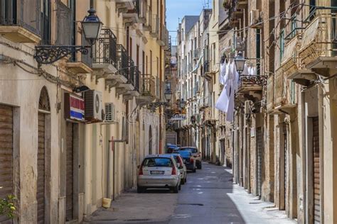 Old Town of Trapani, Sicily Island in Italy Editorial Photography - Image of buildings, house ...