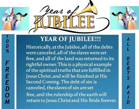 Jubilee Year | Jubilee, Spiritual truth, Word pictures