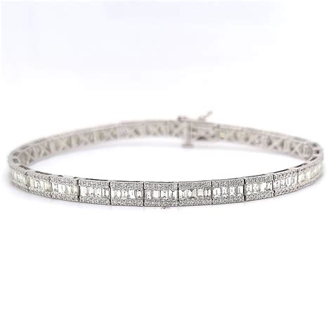 Baguette Diamond Tennis Bracelet - McKenzie & Smiley Jewelers | Clarksville TN