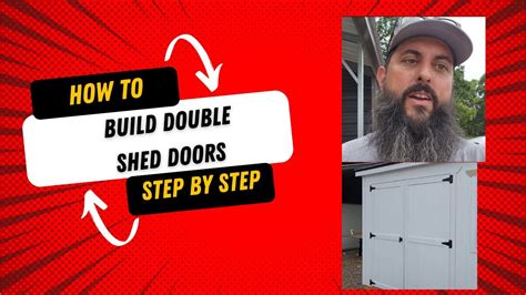 How To Build Double Shed Doors Step By Step - YouTube