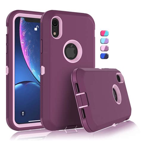 iPhone XR Cases, Sturdy Phone Case for iPhone XR 6.1", Tekcoo Full-Body ...