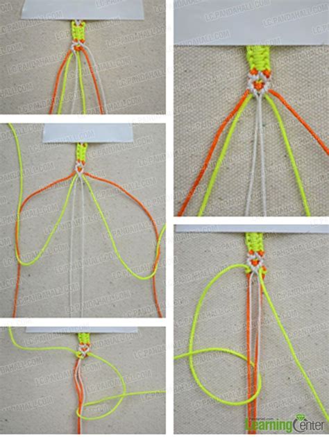 How to Weave a Knotted Friendship Bracelet with 3 Strings- Pandahall.com | Friendship bracelets ...