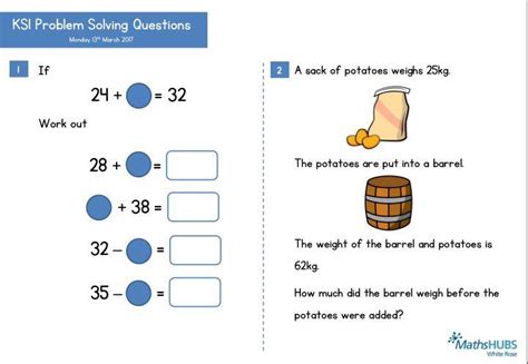 Pin by Sharon Corton on White rose maths | Problem solving, White rose maths, Math