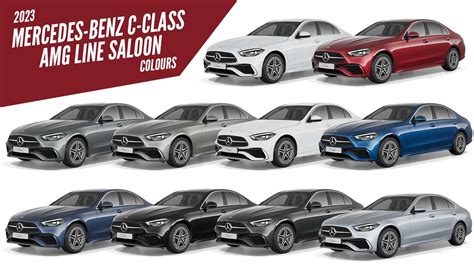 2023 Mercedes-Benz C-Class AMG Line Saloon - All Color Options - Images | AUTOBICS