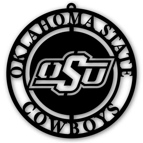 Oklahoma State Cowboys 16'' Team Logo Cutout - Black | Oklahoma state ...