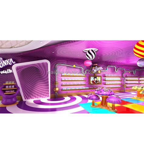 Attractive Candy Store Design | High End Candy Wood Display Shelves ...