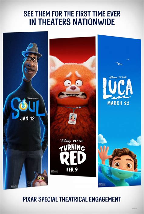 Pixar's SOUL, TURNING RED, and LUCA Are Heading to Theaters for the First Time - Nerdist