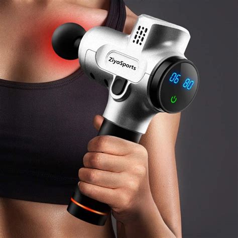 Hand held Massage Gun Cordless Deep Muscle Tissue Relaxation Massager (Black) - Massagers