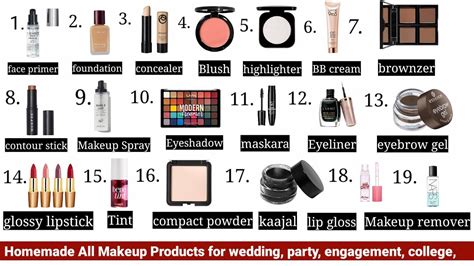 Homemade All Makeup Products [ primer, foundation, concealer, Blush, Highlighter, makeup spray ...