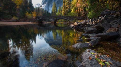 Bridge over the Merced River in Yosemite National Park, California Sierra Nevada, USA | Windows ...