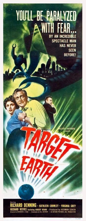 Target Earth (1954) | Science fiction movie posters, Earth poster ...