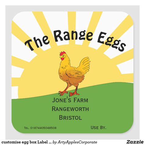 customise egg box Label free range | Zazzle.co.uk | Egg box, Free labels, Free range