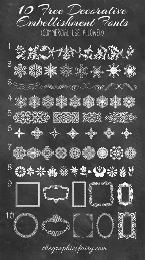 10 Best Decorative Embellishment Fonts (commercial use dingbats) | Free dingbat fonts, Dingbat ...