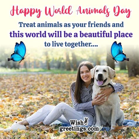 World Animals Day Messages Quotes - Wish Greetings