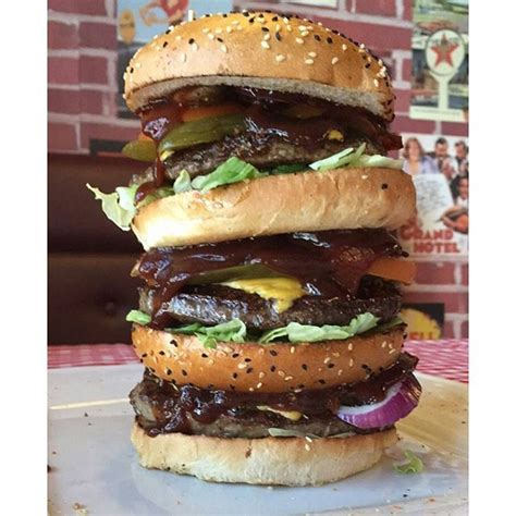 yummyfoooooood: “Huge Triple Cheeseburger ” | Food, Perfect food, Triple cheeseburger