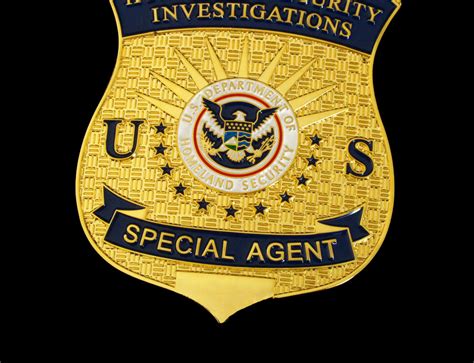 US HSI Homeland Security Investigations Special Agent Badge Solid Copp ...