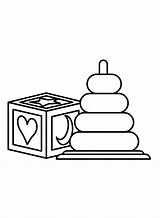 Baby Toys Coloring Page  Free Printable Pages sketch template