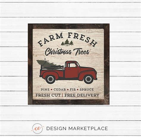 DIY Christmas Tree Farm Sign PRINTABLE INSTANT Download