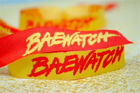 Baywatch / Baewatch Hen Party Theme Wristbands | Hen Party Wristbands | Team Bride Tribe Hen ...