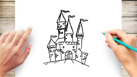 How To Draw A Medieval Castle