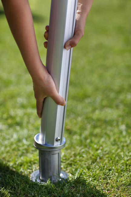 POLE for SHADE SAILS, stylish, telescopic, in aluminium