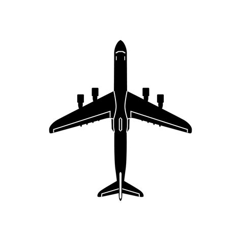 Airplane silhouette vector design 15937396 Vector Art at Vecteezy