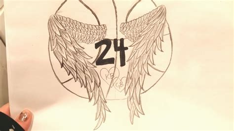 How to Draw Angel Wings For Kobe Bryant - YouTube