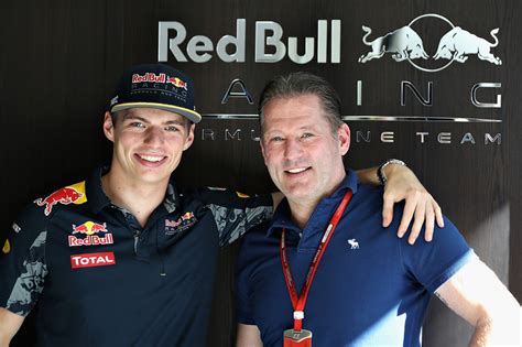 Max Verstappen, Red Bull Racing, con su padre, Jos Verstappen at GP de ...