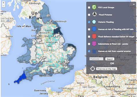 Flood Map of England and Wales