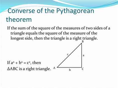 PPT - Pythagorean Theorem and its converse PowerPoint Presentation, free download - ID:2216947