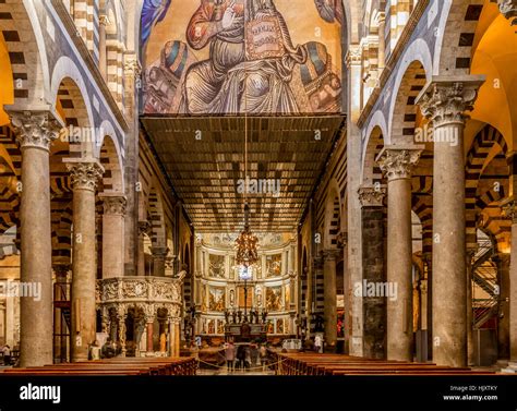 Pisa Cathedral Interior Stock Photo - Alamy