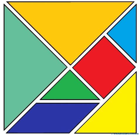 tangram para imprimir-1 | tangram | Pinterest | Math, Montessori and Pattern blocks