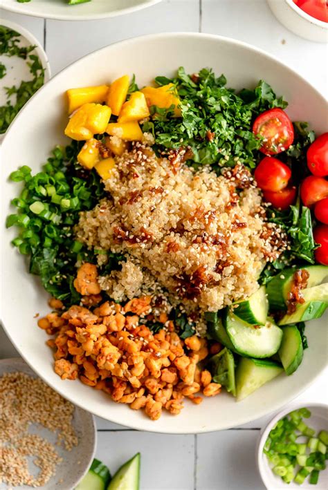 Vegan Quinoa Grain Bowls - Running on Real Food