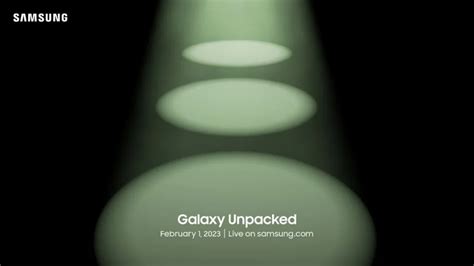 Galaxy S23 series eyed at Samsung Galaxy Unpacked 2023 event on February 1