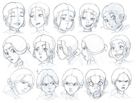 Avatar The Last Airbender Katara Expressions...not as great as Zuko's, but she's still an EPIC ...