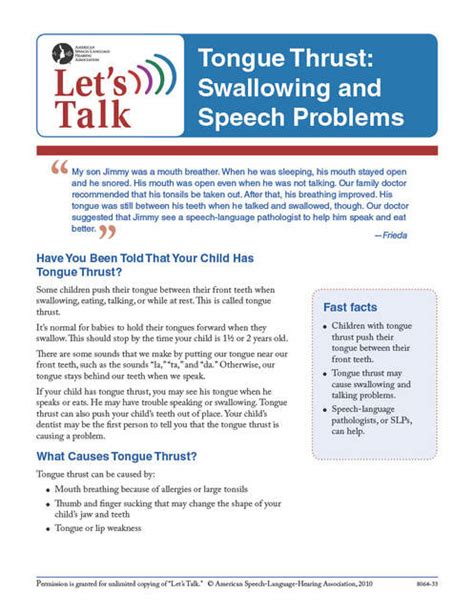 Speech Therapy: Tongue Thrust - SPEECH THERAPY ASSOCIATES