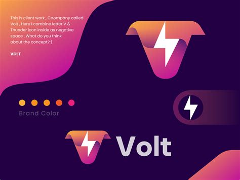 Volt logo design on Behance