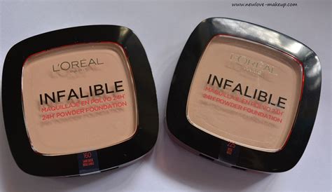 L'Oreal Paris Infallible 24H Powder Foundation Review,Swatches,Demo - New Love - Makeup