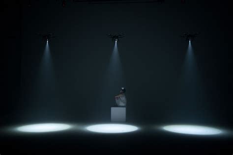 Shadow, A Solo Dance Performance Illuminated by Three Synchronized Spotlight Drones | Stage ...